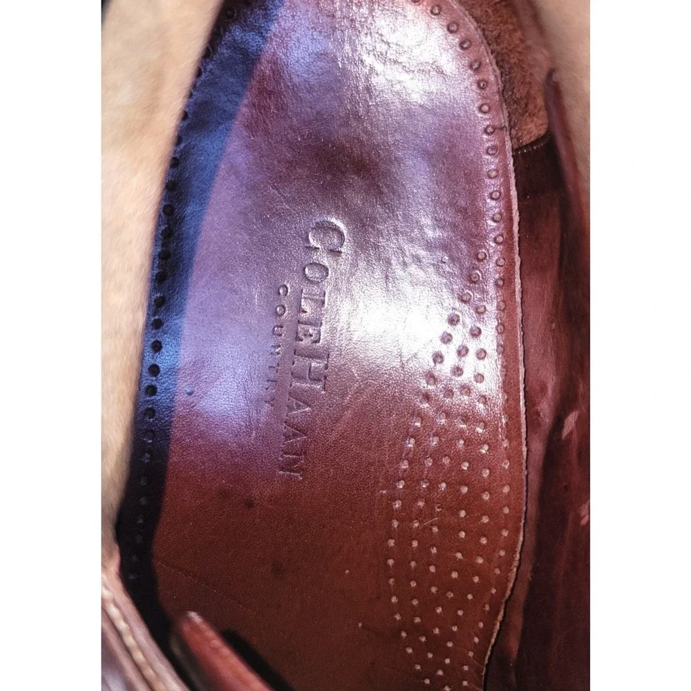 Cole Haan Mens Casual Leather Boat Shoe w Rugged Sole Rubber Grip sz 11 Gorpcore